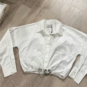 Rachel Zoe White Button Down Shirt